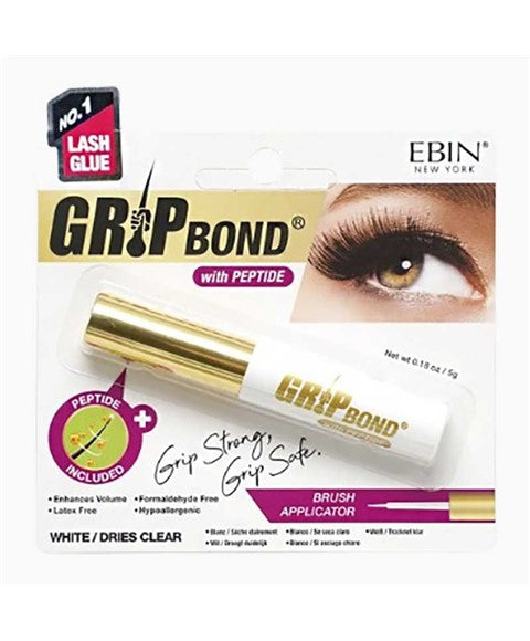EBIN NEW YORK GRIP BOND PEPTIDE WHITE LASH GLUE 5 g Eye Makeup Asetena Pa 