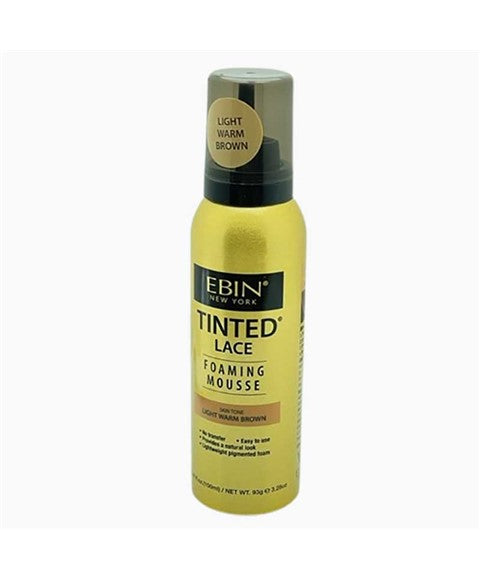 EBIN NEW YORK TINTED LACE FOAMING MOUSSE 100 ml Color Light Warm Brown Hair Styling Asetena Pa 