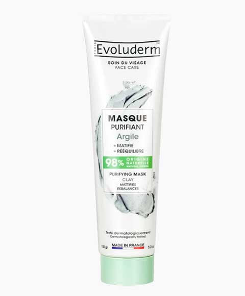 EVOLUDERM PURIFYING MASK WITH CLAY 150 g Skin Wash Asetena Pa 