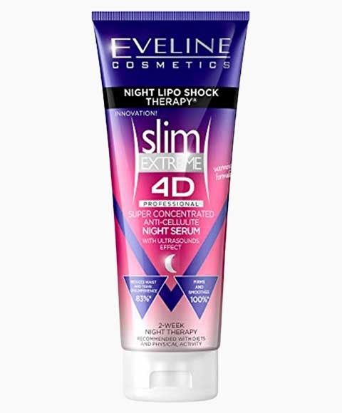 SLIM EXTREME 4D SUPER CONCENTRATED ANTI CELLULITE NIGHT SERUM 250 ml Personal Care Asetena Pa 