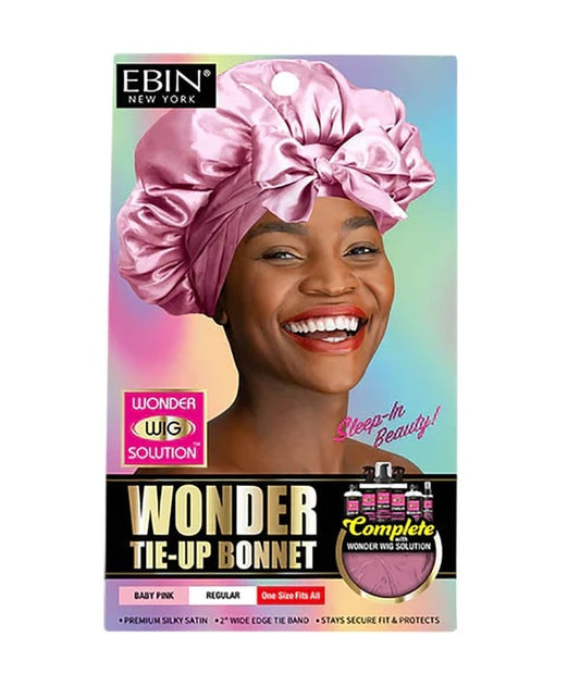 EBIN WONDER TIE UP BONNET REGULAR Regular Color Olive Green Durags and Caps Asetena Pa 
