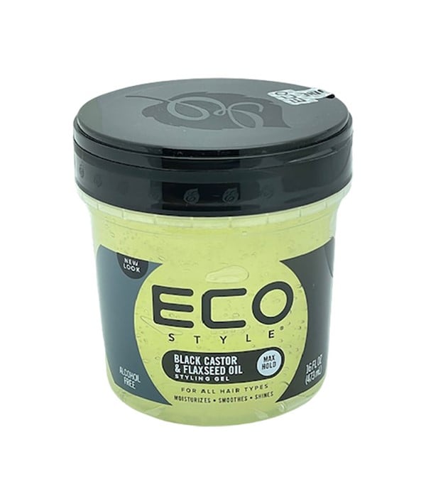 ECO STYLE BLACK CASTOR OIL AND FLAX SEED OIL STYLING GEL 236 ml Hair Styling Asetena Pa 