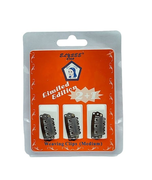 ELYSEE STAR LIMITED EDITION WEAVING CLIPS Large Color Brown Extensions Accessories Asetena Pa 