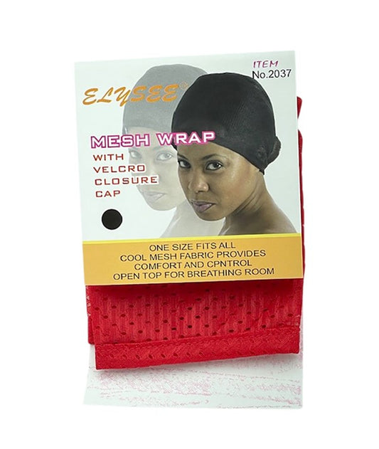 ELYSEE STAR MESH WRAP WITH VELCRO CLOSURE CAP 2037 Durags and Caps Asetena Pa 