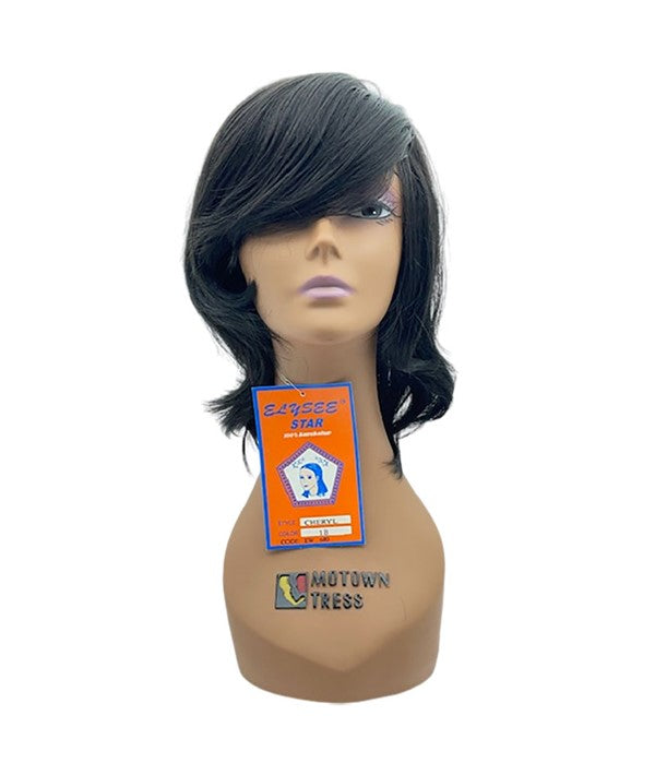 ELYSEE STAR SYNTHETIC CHERYL WIG  Color 1B Synthetic Hair Wigs Asetena Pa 