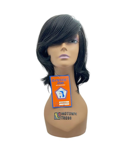 ELYSEE STAR SYNTHETIC CHERYL WIG  Color 1B Synthetic Hair Wigs Asetena Pa 