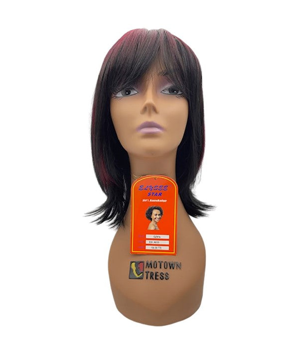 ELYSEE STAR SYNTHETIC GZIFA WIG  Color 1B/145TTS Synthetic Hair Wigs Asetena Pa 