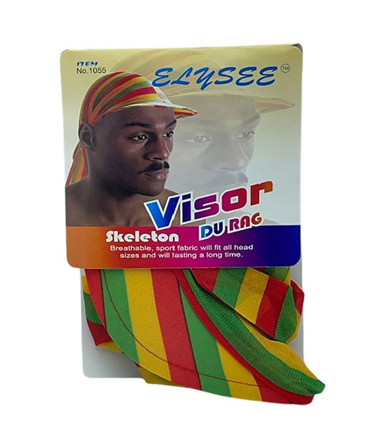 ELYSEE STAR VISOR SKELETON MULTI COLOR DU RAG 1055 Durags and Caps Asetena Pa 
