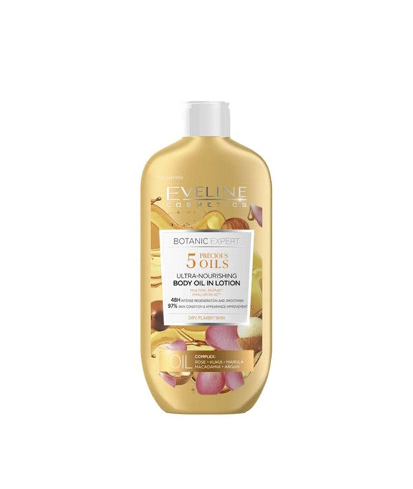 BOTANIC EXPERT 5 PRECIOUS OILS ULTRA NOURISHING BODY OIL IN LOTION 350 ml Skin Moisturizing Asetena Pa 