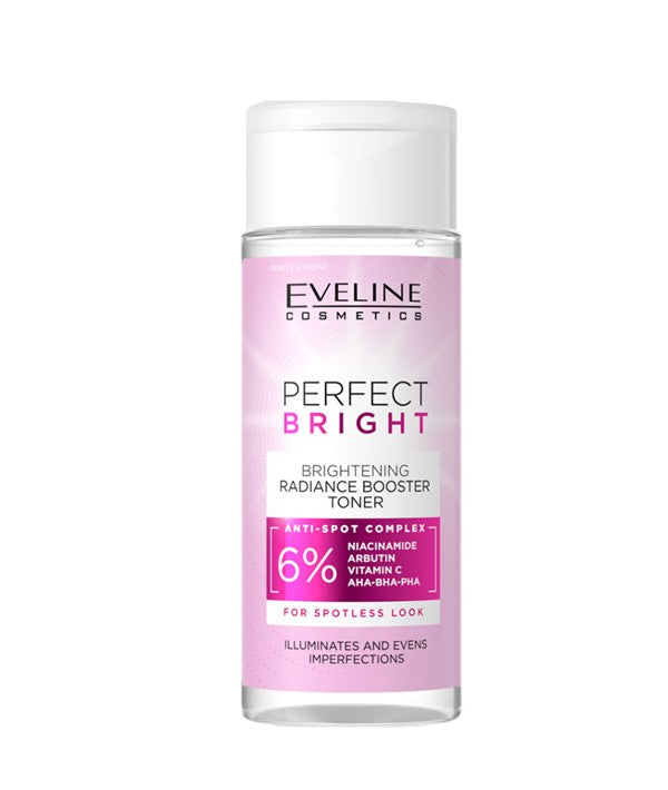 EVELINE PERFECT BRIGHT ANTI SPOT COMPLEX BRIGHTENING RADIANCE BOOSTER TONER 150 ml Skin Wash Asetena Pa 