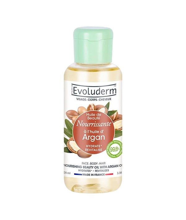 EVOLUDERM ARGAN NOURISHING BEAUTY OIL 100 ml Skin Moisturizing Asetena Pa 