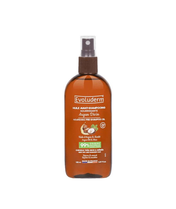 EVOLUDERM ARGAN DIVIN NOURISHING PRE SHAMPOO OIL 150 ml Sprays, Serums and Oils Asetena Pa 