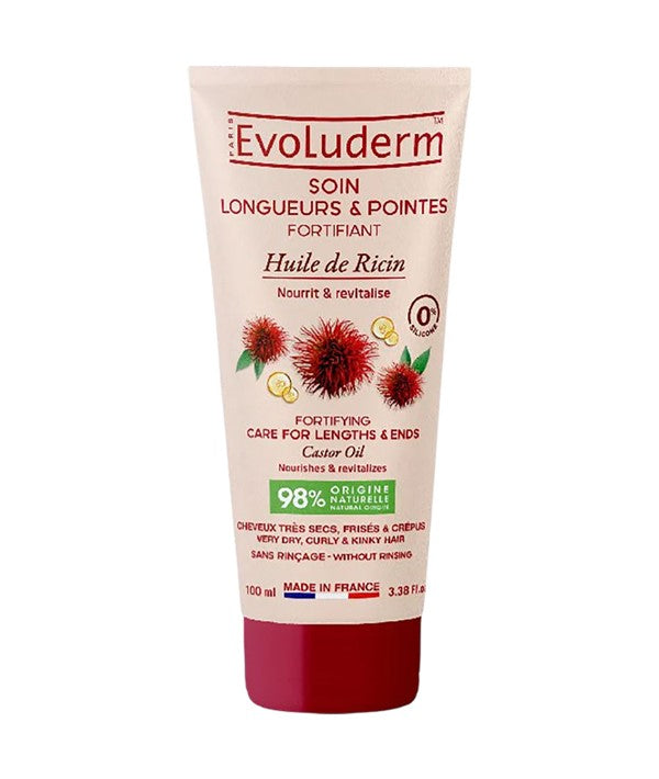 EVOLUDERM FORTIFYING CASTOR OIL CARE FOR LENGTHS AND ENDS 100 ml Hair Moisturizers Asetena Pa 