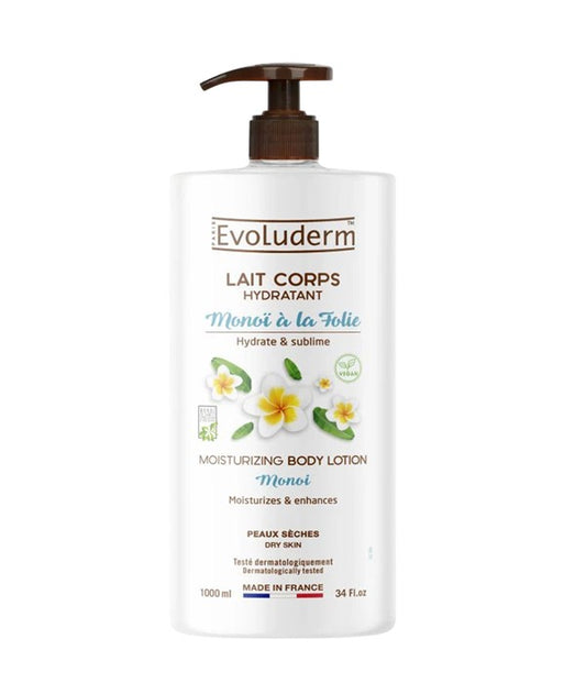 EVOLUDERM MONOI MOISTURIZING BODY LOTION 1000 ml Skin Moisturizing Asetena Pa 