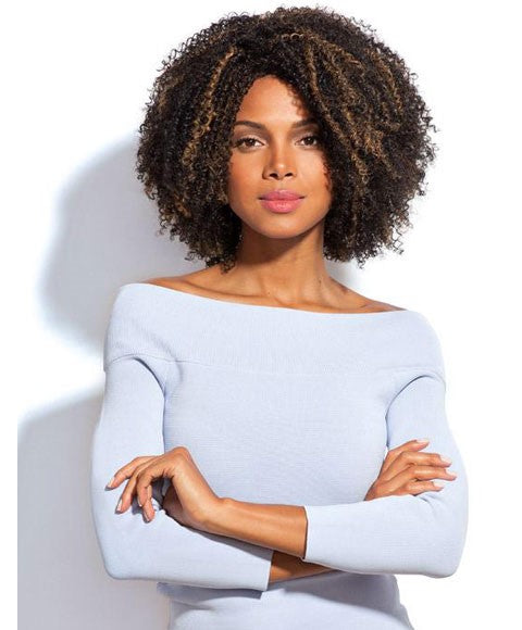 FEME SYN CONTOURED CURLS WIG  Color 1 Synthetic Hair Wigs Asetena Pa 
