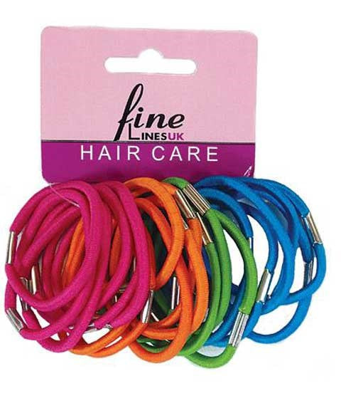 FINE LINESUK PONYTAIL ELASTICS  Color 24Pcs Kids Hair Accessories Asetena Pa 