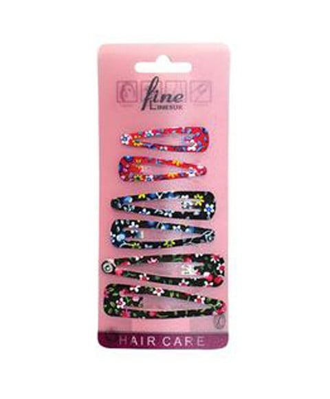 FINE LINES UK SNAPPY PINS 6 pcs Color Brown Kids Hair Accessories Asetena Pa 