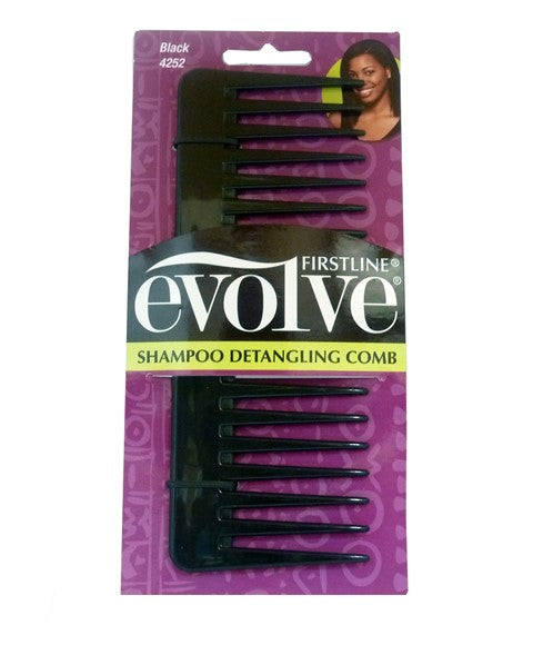 EVOLVE SHAMPOO DETANGLING COMB 4252  Color Black Hair Brushes and Combs Asetena Pa 
