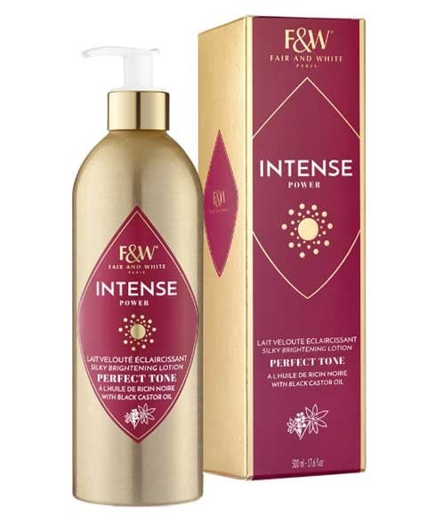 INTENSE POWER SILKY BRIGHTENING LOTION WITH BLACK CASTOR OIL 500 ml Skin Moisturizing Asetena Pa 