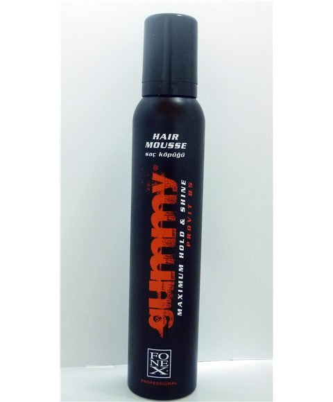 GUMMY MAXIMUM HOLD AND SHINE HAIR MOUSSE 225 ml Hair Styling Asetena Pa 