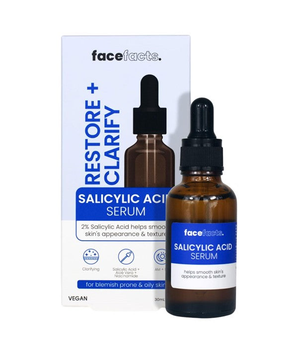 FACE FACTS RESTORE AND CLARIFY SALICYLIC ACID SERUM 30 ML Skin Treatments Asetena Pa 