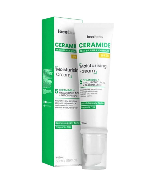 FACE FACTS 5 CERAMIDE SPF30 FACE MOISTURISING CREAM 50 ml Skin Moisturizing Asetena Pa 