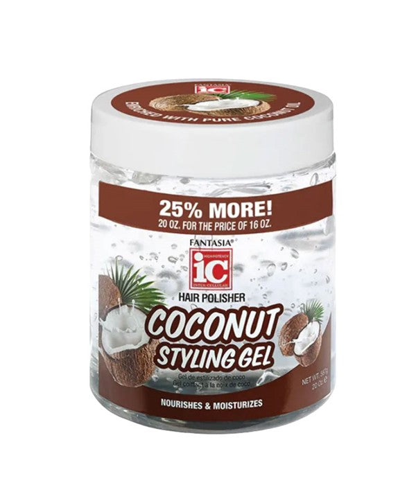FANTASIA IC COCONUT HAIR STYLING GEL 567 g Hair Styling Asetena Pa 