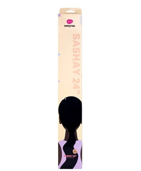 THE FEME COLLECTION SYN PONYTAIL SASHAY 24 Color 1B PonyTail Asetena Pa 