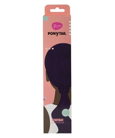 THE FEME COLLECTION SYN PONYTAIL SWISH 19 Color 2 PonyTail Asetena Pa 