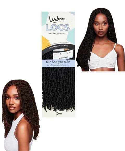 URBAN SYN MICRO LOCS 12" Color 2 Hair for Braid Extensions Asetena Pa 