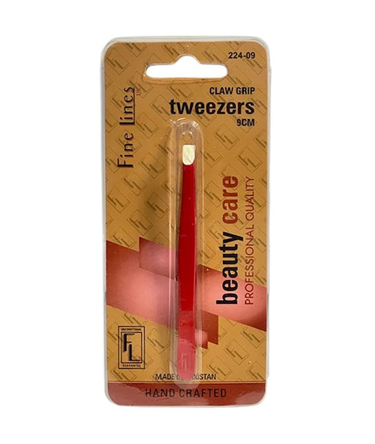 FINE LINE BEAUTY CARE CLAW GRIP TWEEZERS 22409 9cm Color 224-09 Salon Accessories Asetena Pa 