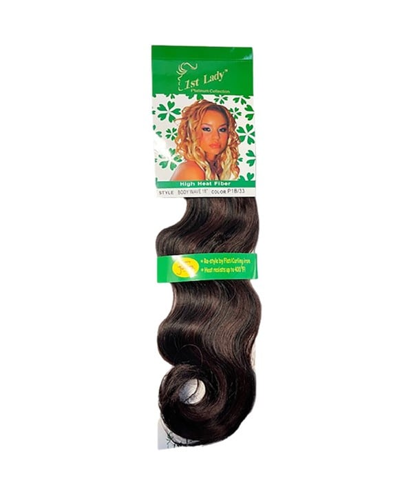 FIRST LADY HIGH HEAT FIBER BODY WAVE 18 Color P1B/30 Synthetic Weave Hair Asetena Pa 