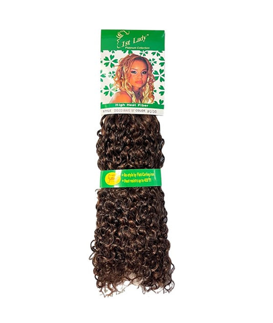FIRST LADY HIGH HEAT FIBER DISCO WAVE 18 Color 1 Synthetic Weave Hair Asetena Pa 