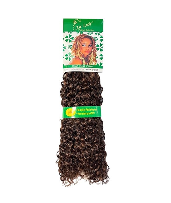 FIRST LADY HIGH HEAT FIBER DISCO WAVE 18 Color 4 Synthetic Weave Hair Asetena Pa 