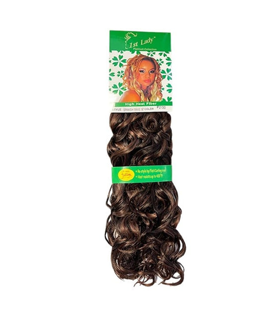 FIRST LADY HIGH HEAT FIBER SPANISH WAVE 18 Color P1B/27 Synthetic Weave Hair Asetena Pa 