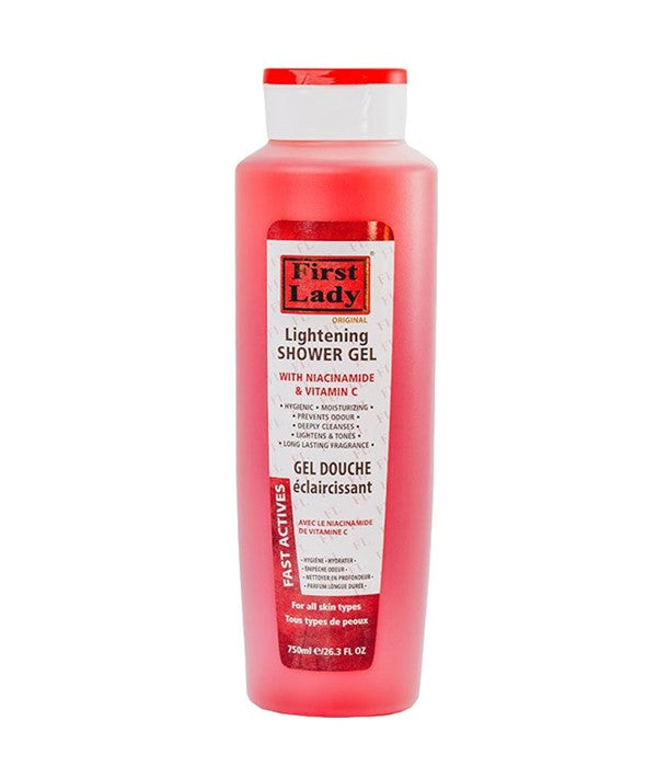 FIRST LADY LIGHTENING SHOWER GEL WITH NIACINAMIDE AND VITAMIN C 750ml Body Care Asetena Pa 
