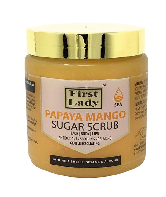 FIRST LADY PAPAYA AND MANGO SUGAR SCRUB 500 ml Skin Wash Asetena Pa 