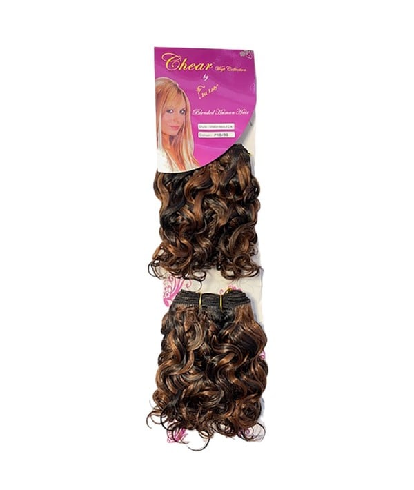 CHEAR BLENDED HUMAN HAIR 2 IN 1 SPANISH WAVE 8 Color P4/27 Synthetic Weave Hair Asetena Pa 