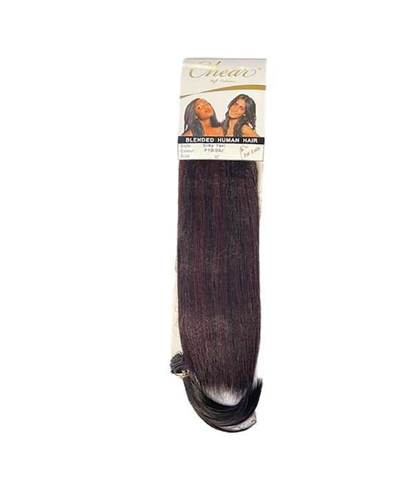 CHEAR BLENDED HUMAN HAIR SILKY YAKI 10 Color 4 Synthetic Weave Hair Asetena Pa 