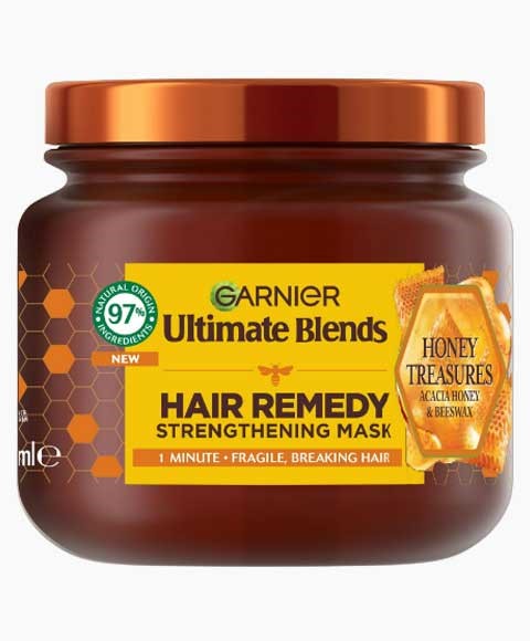 ULTIMATE BLENDS 1 MINUTE HONEY TREASURES HAIR REMEDY STRENGTHENING MASK 340 ml Treatments Asetena Pa 