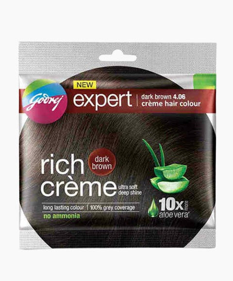 GODREJ EXPERT RICH CREME HAIR COLOUR DARK BROWN Hair Color Asetena Pa 
