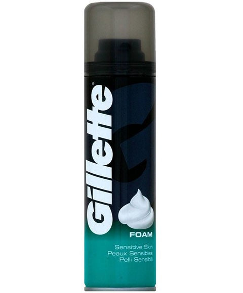 GILLETTE SHAVE FOAM SENSITIVE 200 ml Shaving Asetena Pa 