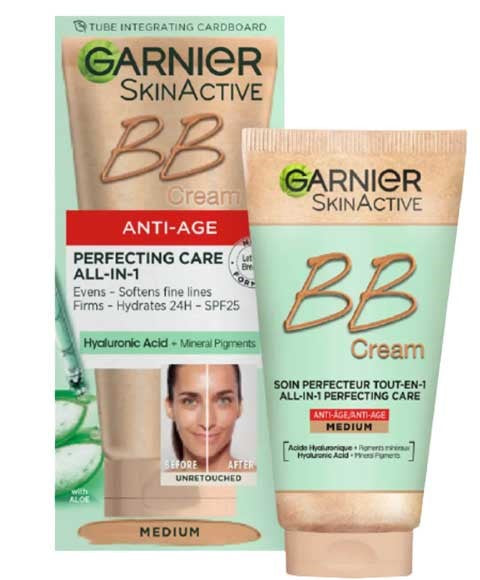 SKIN ACTIVE ANTI AGE PERFECTING CARE ALL IN 1 BB CREAM MEDIUM 50 ml Foundation Asetena Pa 