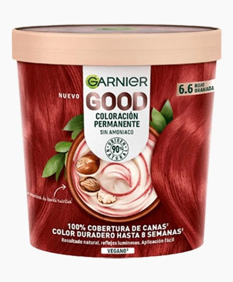GARNIER GOOD PERMANENT HAIR COLOUR 6.6 POMEGRANATE RED Hair Color Asetena Pa 