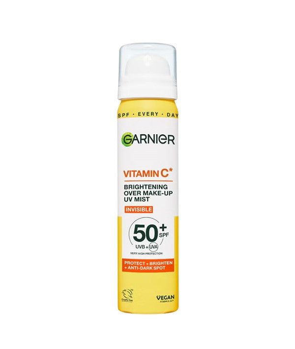 GARNIER VITAMIN C BRIGHTENING OVER MAKE UP UV MIST SPF50 75 ml Setting Sprays Asetena Pa 