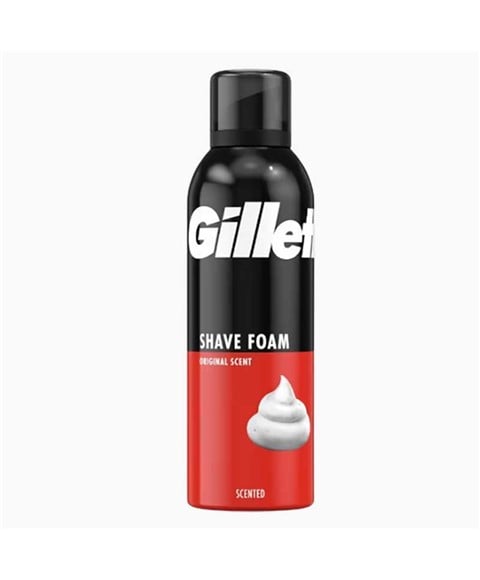 GILLETTE SHAVE FOAM WITH ORIGINAL SCENT 200 ml Shaving Asetena Pa 