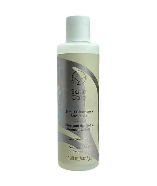 SATIN BIKNI SKIN CARE 2 IN 1 CLEANSER AND SHAVE GEL MAIN 190 ml Hair Removing Asetena Pa 