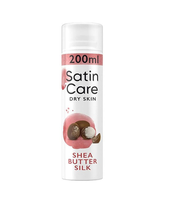 SATIN CARE SHEA BUTTER SILK SHAVE GEL FOR WOMEN 200 ml Hair Removing Asetena Pa 