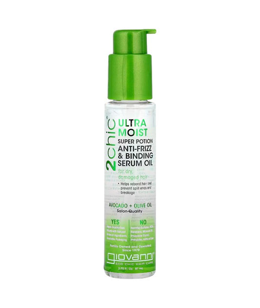 2 CHIC ULTRA MOIST SUPER POTION ANTI FRIZZ AND BINDING SERUM OIL 81 ml Sprays, Serums and Oils Asetena Pa 
