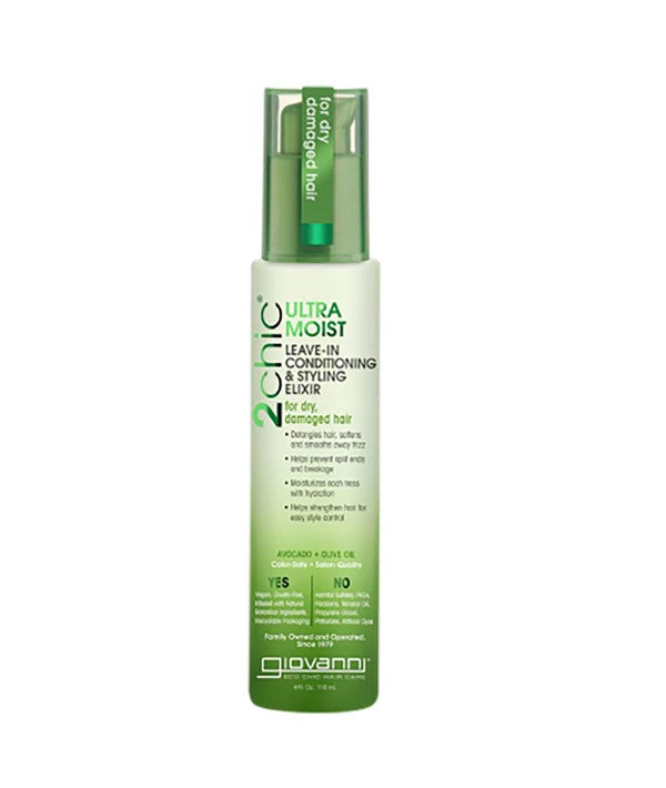 2 CHIC ULTRA MOIST LEAVE IN CONDITIONING AND STYLING ELIXIR 118 ml Sprays, Serums and Oils Asetena Pa 